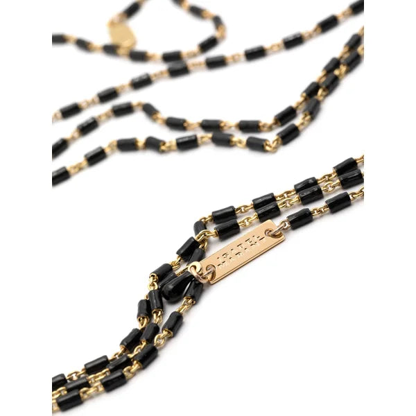 NOIR LUXE LARIAT PREMIUM NECKLACE - LIMITED EDITION In Solid Non-Tarnish Stainless Steel With 18K Gold-Plate