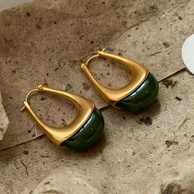 Exclusive: Custom Drop Earrings with Resin Detail