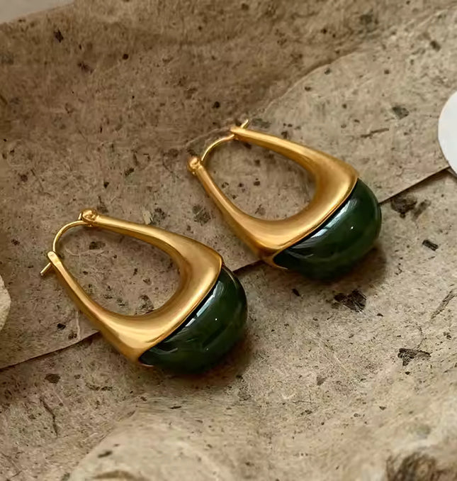 Exclusive: Custom Drop Earrings with Resin Detail