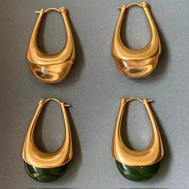 Exclusive: Custom Drop Earrings with Resin Detail