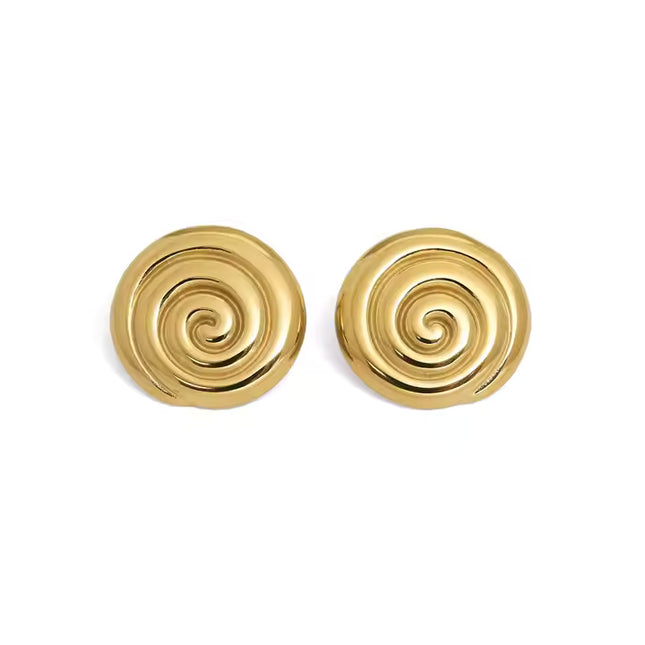 GOLDEN SPIRAL EARRINGS