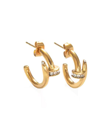 LUMI CLOU LINK HOOPS – GOLD EDITION - EARRINGS