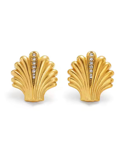 SIREN STUDS – DIAMOND SHELL EDITION (EARRINGS)