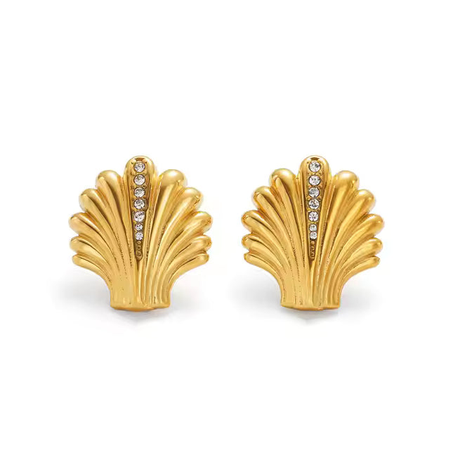 SIREN STUDS – DIAMOND SHELL EDITION (EARRINGS)