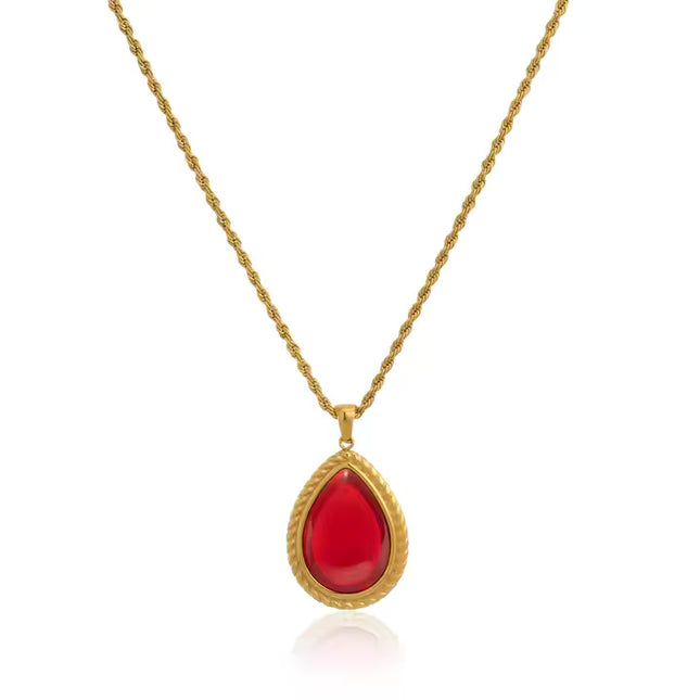 THE SCARLET LOVE NECKLACE - LUXURY JEWELRY in Solid Stainless Steel with 18K Gold Plate