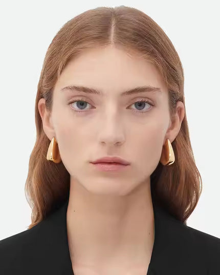 The Golden Echo Earrings – Bold Geometry, Soft Power