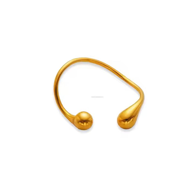 AURA FLOW CUFF WITH 18K GOLD PLATE
