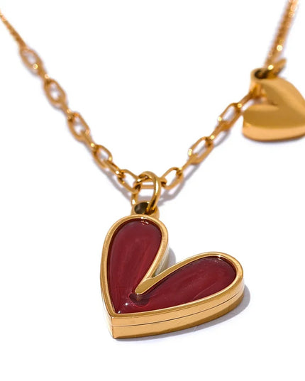 Twin Heart Necklace – A Delicate Symbol of Love & Connection