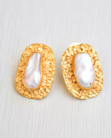 Clara - Natural Fresh Pearls earrings - Fine Jewelry