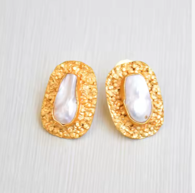 Clara - Natural Fresh Pearls earrings - Fine Jewelry