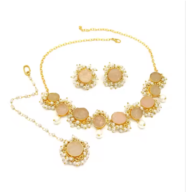 Marie Antoinette - Rose Quartz Handmade Luxury Set