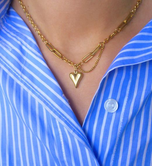 The Bold Heart Chain Necklace