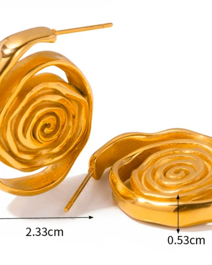 Golden Aura Earrings – Spin Your Energy Into Art