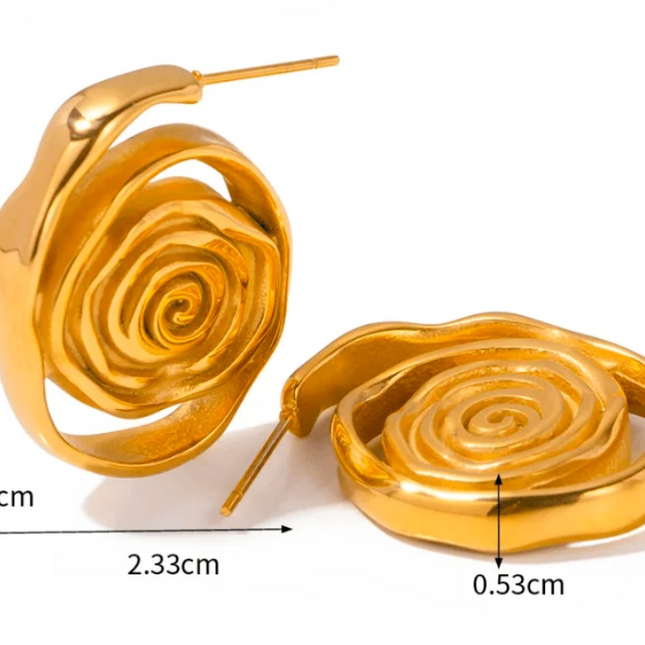 Golden Aura Earrings – Spin Your Energy Into Art