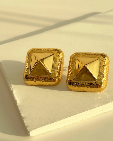 STUD ICON EARRINGS – BOLD. SCULPTED. UNAPOLOGETIC.
