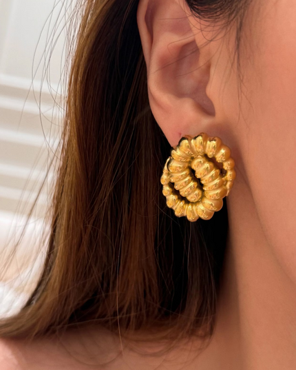GOLDEN SERPENTINE EARRINGS