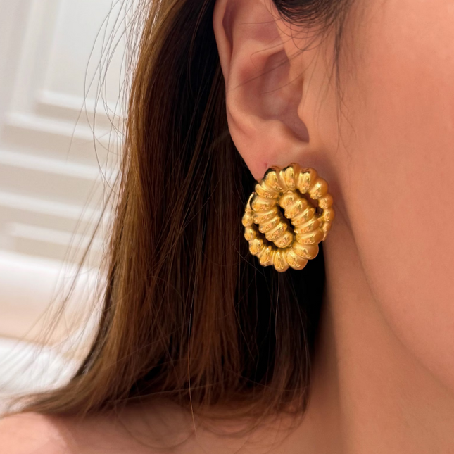 GOLDEN SERPENTINE EARRINGS
