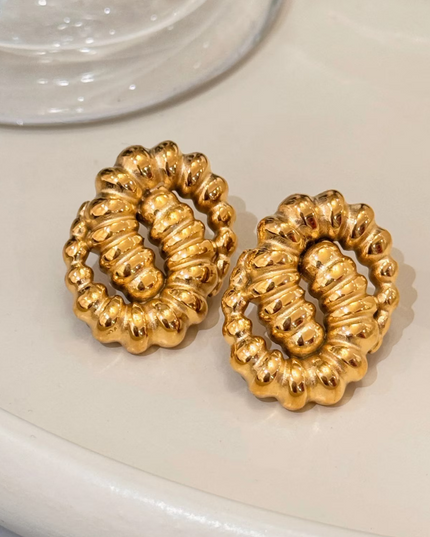 GOLDEN SERPENTINE EARRINGS