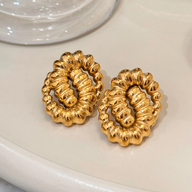 GOLDEN SERPENTINE EARRINGS