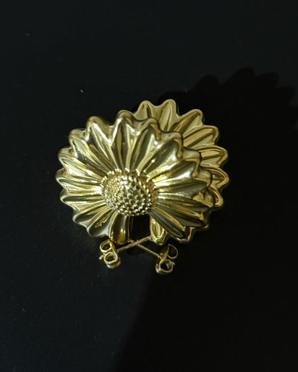 Golden Bloom Earrings – Radiant Floral Elegance